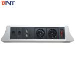 Mount under desk multimedia power data under table socket