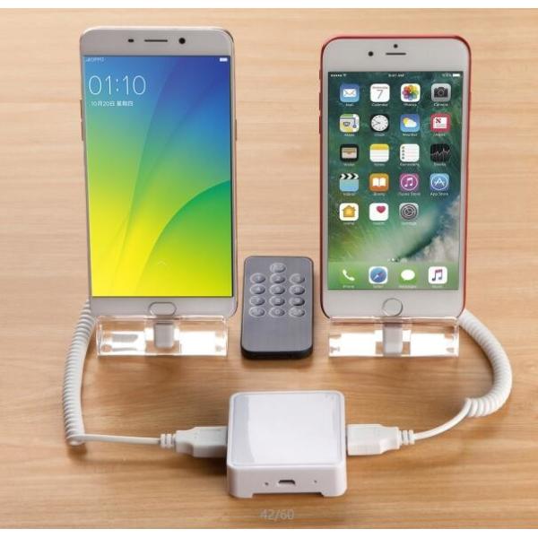 Buy COMER Centralised Micro USB Security Cable wth Charge function 2port alarm box at wholesale prices