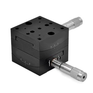 Small Angle Adjustment Manual Goniometer Stage Swallowtail Slider Drive