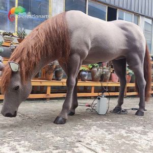 Customized Life Size Animatronic Horse For Decoration Waterproofing