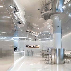 Ceiling Mounted Matte Black Finished Wholesale Stainless Steel Shower Panel