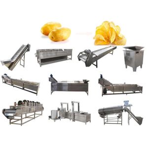 Stainless Steel Fully Automatic Potato Chips Making Machine