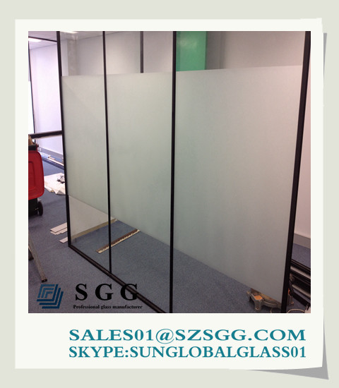 Buy 3mm to 19mm privacy frosted glass panel at wholesale prices
