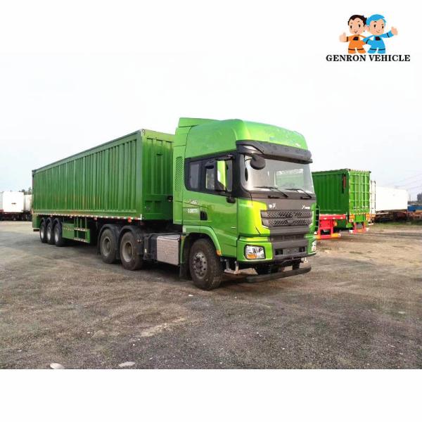 Buy Tri Axles Box Body Quad Axle 50 Tons Tipper Truck Trailers at wholesale prices