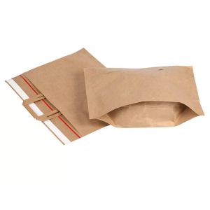 Biodegradable Kraft Paper Handbag CMYK Kraft Paper Tote Bag ISO