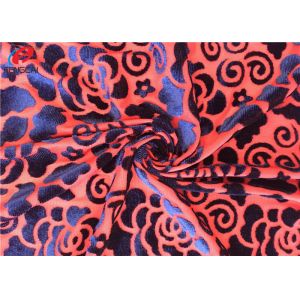 Super - Soft Embossed Korea Velvet Fabric , 5 % Spandex Velvet Material For Dress