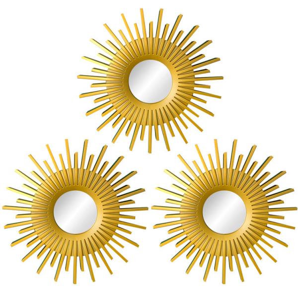 Multi-Functional Modern Gold Round Mirror Wall Art Home Office Decoration