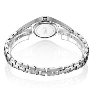 Waterproof Silver Quartz Watch Quartz Seiko Movement Alloy Metal