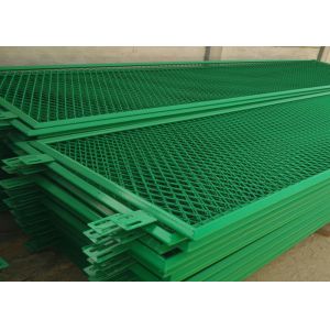 Dust Proof Green Aluminum Expanded Metal Mesh For Building Doors / Windows