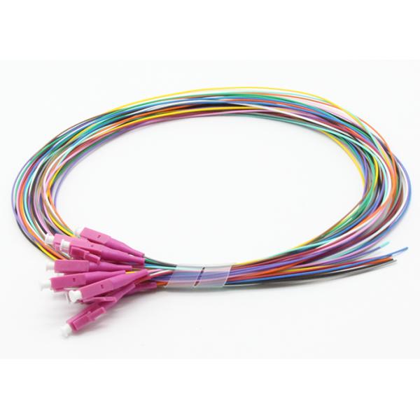 LC OM4 Fiber Optic Pigtail 12 Colored 12 Fibers 900μm 2m pigtail set LSZH loos buffer easy to strip