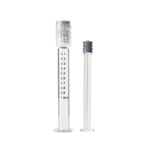 Clear Plastic Plunger Luer Lock Glass Syringe MOQ 1 piece