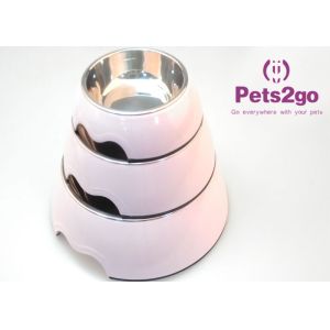Stainless Steel 350ML 17.5*14*6CM Pet Feeder Bowls