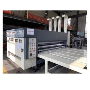 Food Shop Carton Printing Slotting Die-Cutting Machinery With Stacker at