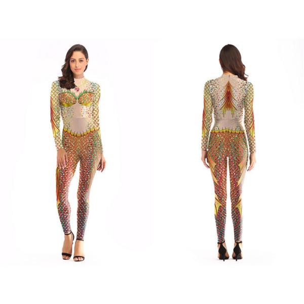 Buy 3D Digital Printing Custom Mermaid Costume Elegant Bodycon Jumpsuits at wholesale prices