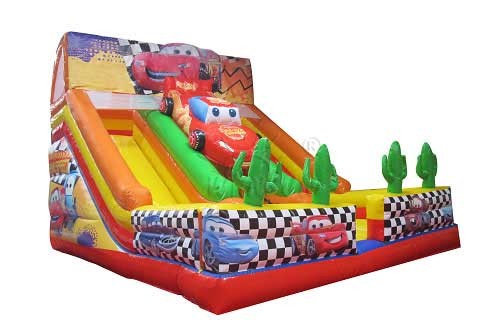 Buy McQueen Theme Commercial Grade Inflatable Slide For Amusement Park at wholesale prices