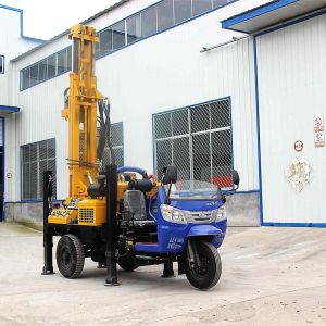 Deep Rock Water Well Crawler Drilling Rig with hydraulic outriggers