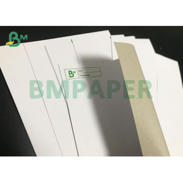 Jumbo Rolls 230gsm To 450gsm Recycled White Claycoat Duplex Board Grey Back 