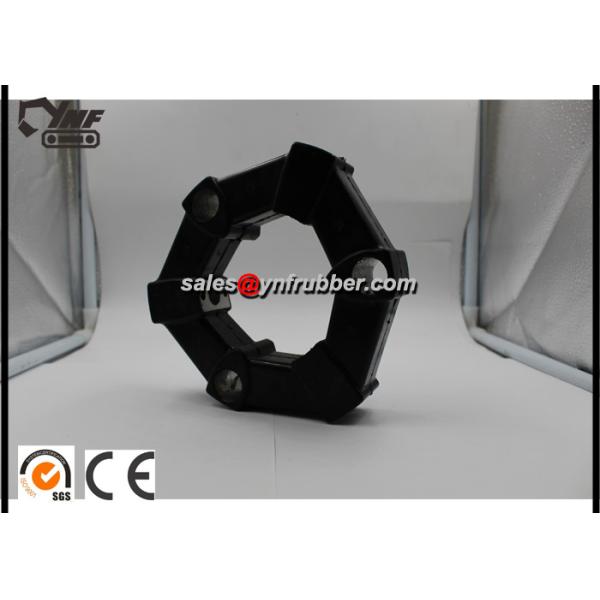 Black Hydraulic Pump Excavator Coupling , 16AS / 16A Rubber Shaft Coupling