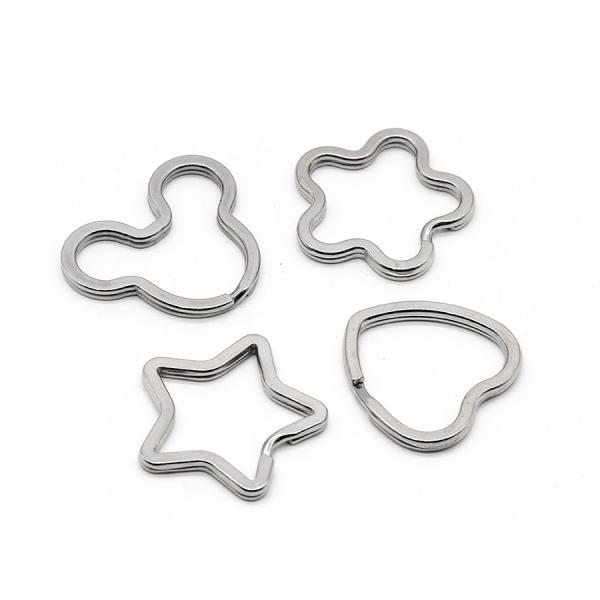 Buy Compact DIY Keychain Flat Key Rings High Durability‌ at wholesale prices