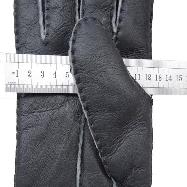Wholesale Cheap Machine Sewing Stitching Lamb Fur Winter Warm Leather Gloves Men
