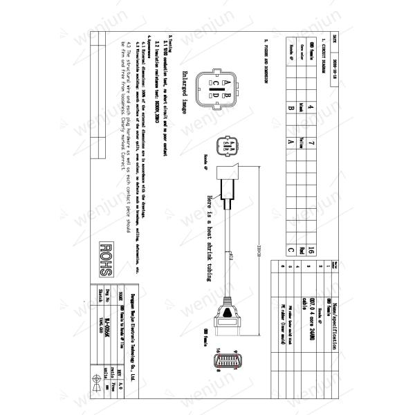 12V 24V OBD2 Motorcycle Control Cables Multipurpose For Diagnostic