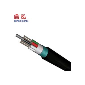 Layer Stranded Optical Outdoor Fiber Optic Cable Corrugated Steel Tape Armored