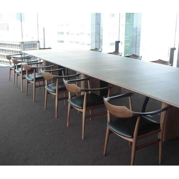 Buy Stackable Restaurant Patio Furniture Wood Dining Chair With Leather Cushion at wholesale prices