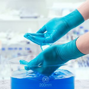 Allergy Resistance Nitrile Disposable Gloves High Tensile Strength Non Toxic