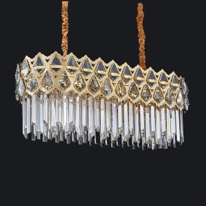 Chandelier Modern K9 Crystal Raindrop Chandelier Lighting hanging LED Ceiling