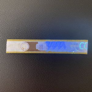 Customized Excise Cigarette Tax Stamp Hologram Label Base Paper Adhesive