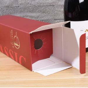 ISO9001 Biodegradable Packaging Box Pantone Color Custom Printed Wine Boxes