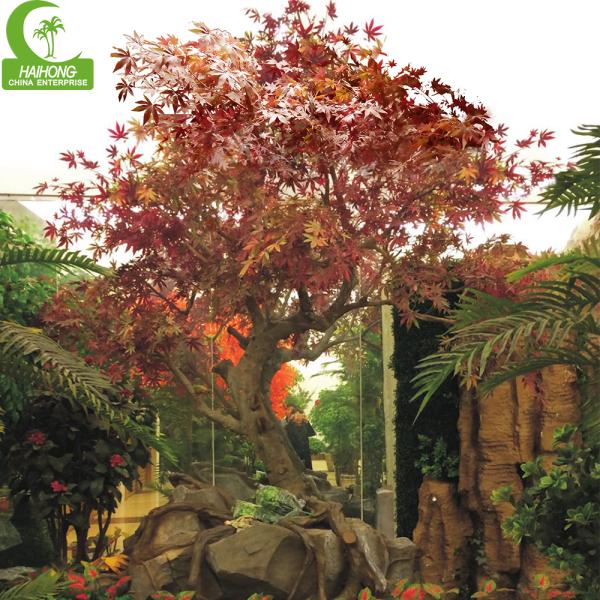 Buy Large Handmade Artificial Yellow Maple Tree Chinese Maple Trees Faux Japanese Red Maple Tree at wholesale prices