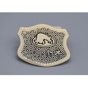 TPU Custom Logo Embossed Labels , Embossed Iron On Garment Labels