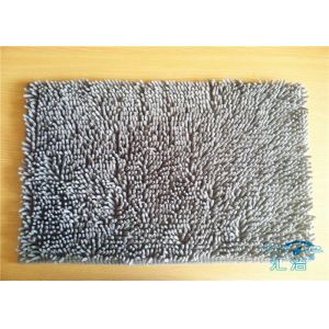 Customized Grey Durable Non Slip Shower Mat Eco-Friendly / Large Bathroom Rugs