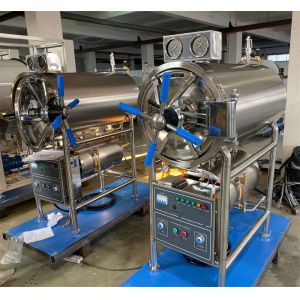 China Horizontal Cylindrical Medical Sterilizer Machine With Stainless Steel Chamber Drying Function on sale