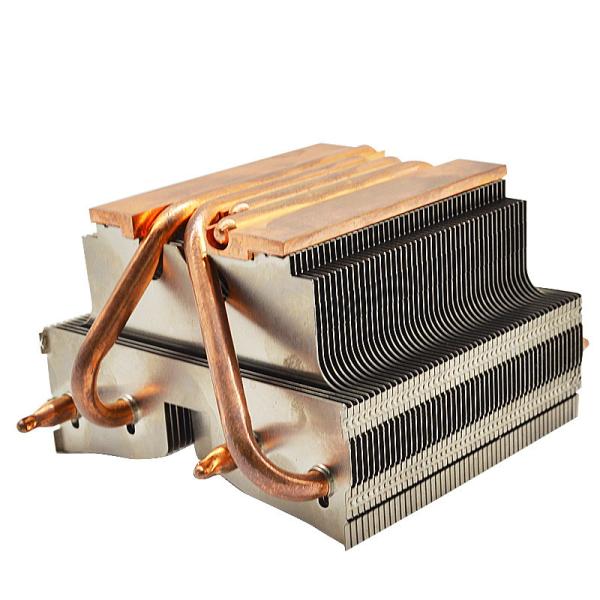 Anti Corrosion Copper Heat Pipe Radiator Heatsink ISO9001 Durable