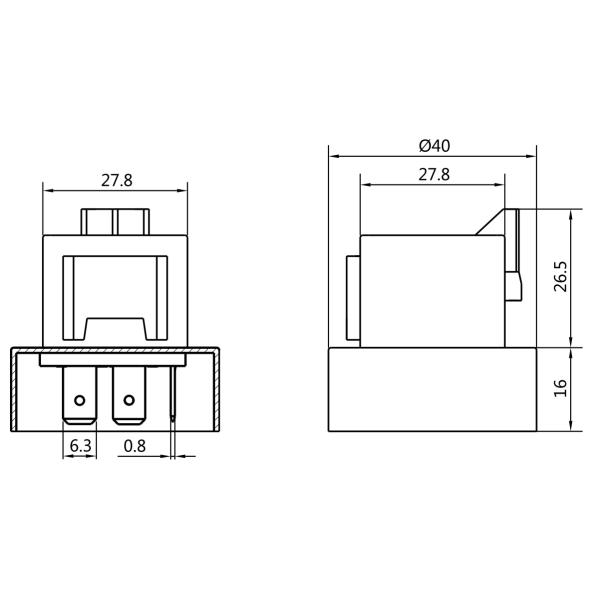Fan Relay 12V 100A 5 Pin European Peugeot 405 Pride relay 9458628780