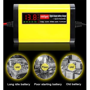 Universal EV 12V2A Portable Car Battery Charger