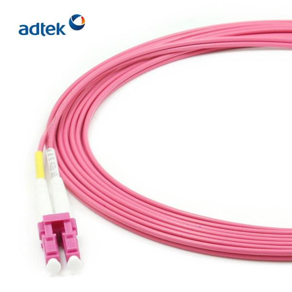 Buy LC To ST Multimode Duplex Fiber Optic Patch Cable OM4 Optical Fiber Patch Cord at wholesale prices