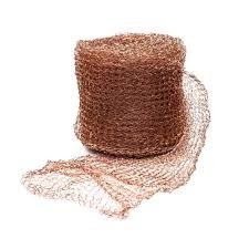 99.98% Purity Copper Knitted Wire Mesh Available In 100mm / 127mm Widths