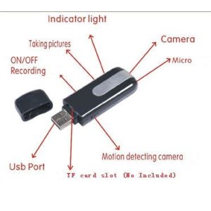 USB Style spy cameras hidden with Motion Detector