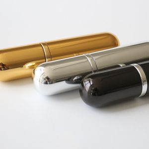 10 ml shiny round head electrochemical aluminum spray bottle