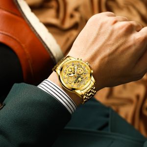 2022 Fashion Multifunctional Stainless Steel Waterproof 3ATM Quartz Watch For