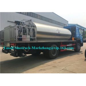 SINOTRUK HOWO12000L Asphalt Sprayer Equipment / Bitumen Sprayer Truck Automatic