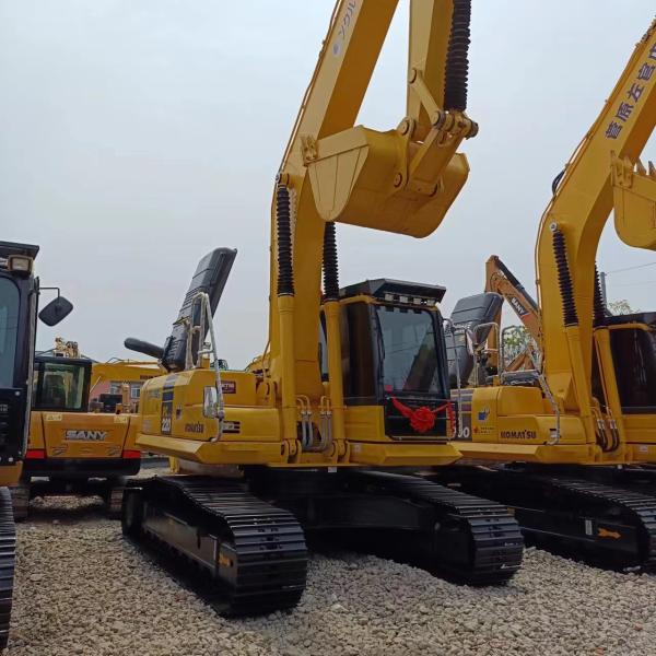 CE EPA Certified Used Komatsu PC220 Excavator with 119 kw Power and 22000 KG Weight