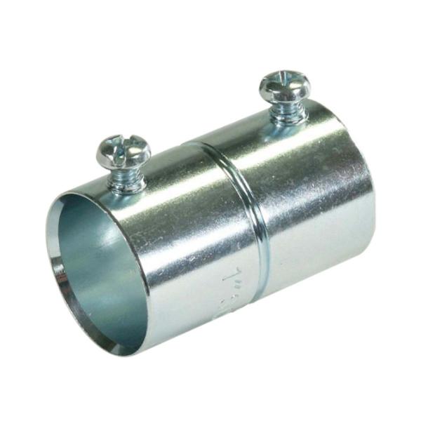 Buy Zinc Electro Plated Rigid Electrical Conduit Fittings 1 2 EMT Coupling Rainproof at wholesale prices