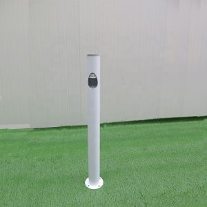Ground Mounted Dia 150 *1000H Mm Outdoor Ashtray Cigarette Bin