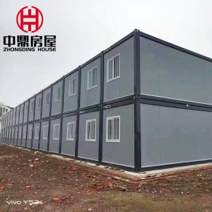 Steel Emergency Structure Prefabricated House on Wheels with Shower Detachable