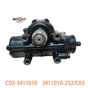 C03-3411010 For FAW Jiefang Dual Front Axle Steering Gear Assembly