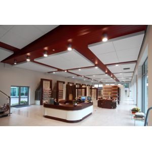 Quality Beautiful Curved False Ceiling Aluminium Panels FOR Semi Exposed Soffit Buildings for sale